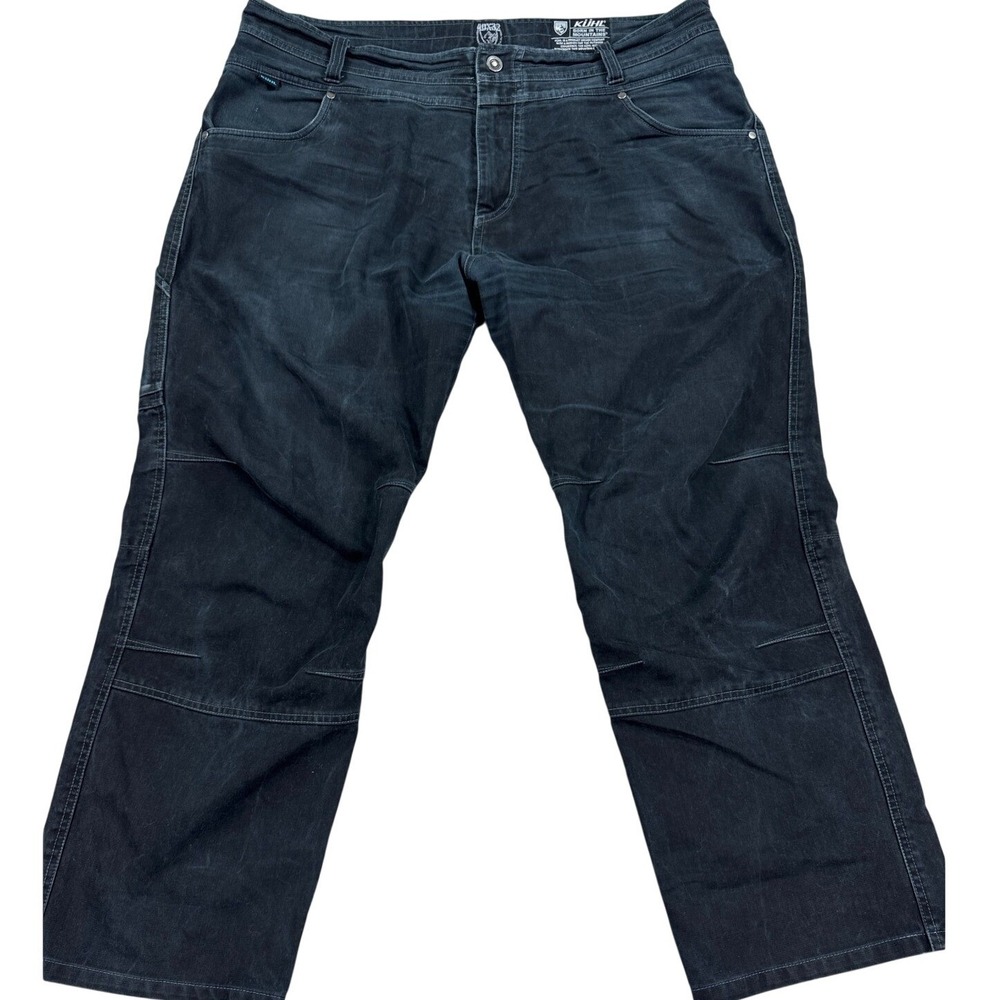 Kuhl Gunslinger Jeans Mens 40x32 Indigo Patina Dyed Baggy Vintage Utility Hiking